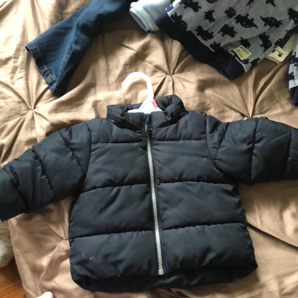 Blue winter coat